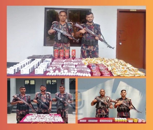 বেনাপোলে বিজিবির অভিযানে চোরাচালান পণ্য আটক